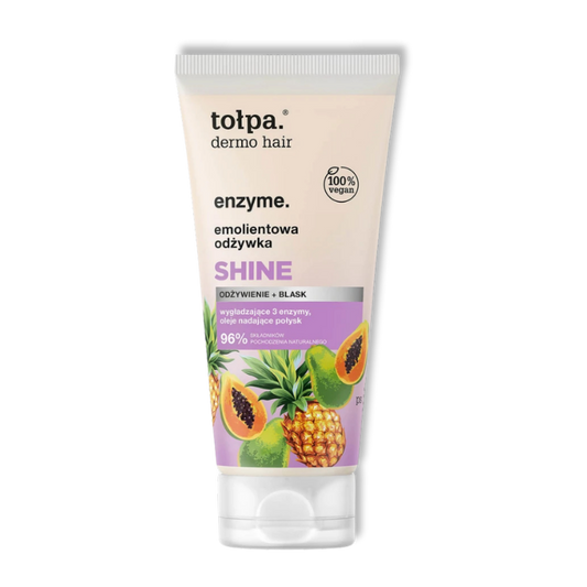 TOŁPA Dermo Hair Enzyme Emolientowa odżywka do włosów Nabłyszczająca 200 ml
