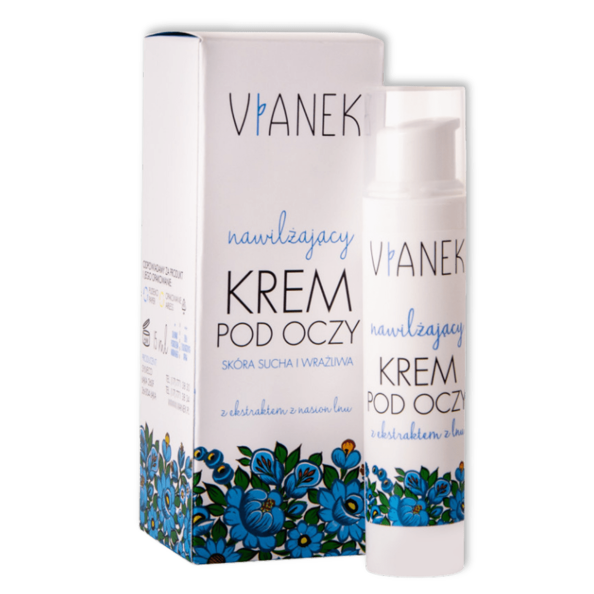 Vianek Hydraterende Oogcrème 15ml - Milucevi Beauty Store
