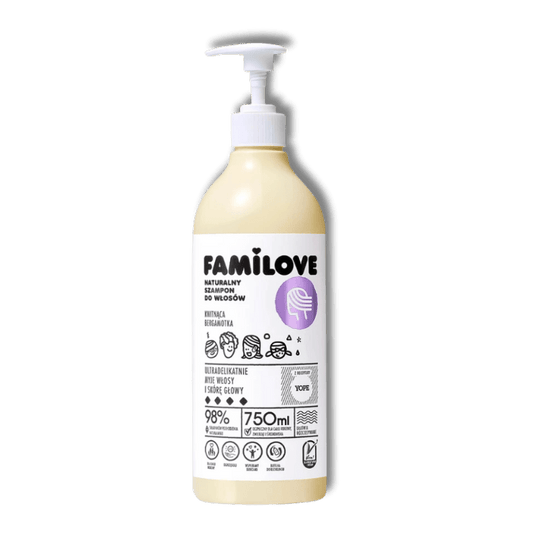 YOPE Familove Natuurlijke Haarshampoo - Bloeiende Bergamot 750 ml - Milucevi Beauty Store