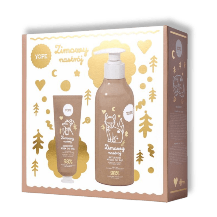 YOPE Wintersfeer Cadeauset Handcrème 50 ml + Handzeep 300 ml - Milucevi Beauty Store