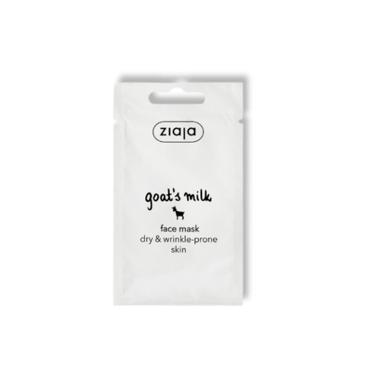 Ziaja Geitenmelk Gezichtsmasker Melkachtig Kompres voor Droge & Rimpelgevoelige Huid 7 ml - Milucevi Beauty Store