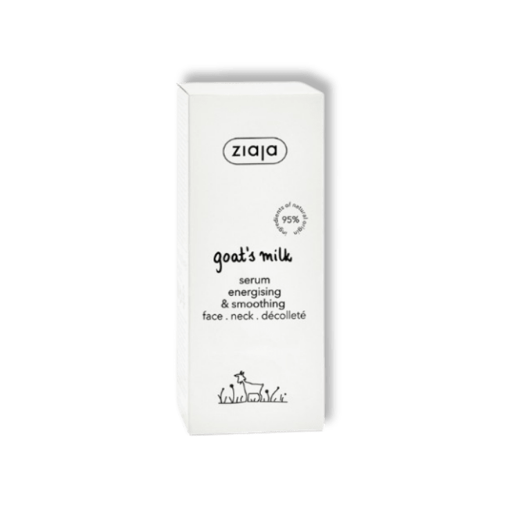 Ziaja Geitenmelk Gladmakend & Energiserend Serum voor Gezicht, Hals en Decolleté 50 ml - Milucevi Beauty Store