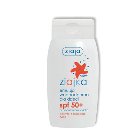 Ziaja Ziajka Waterbestendige Zonnebrandemulsie voor Kinderen SPF50+ Zeer Hoge Bescherming Vanaf 6 Maanden 125ml - Milucevi Beauty Store