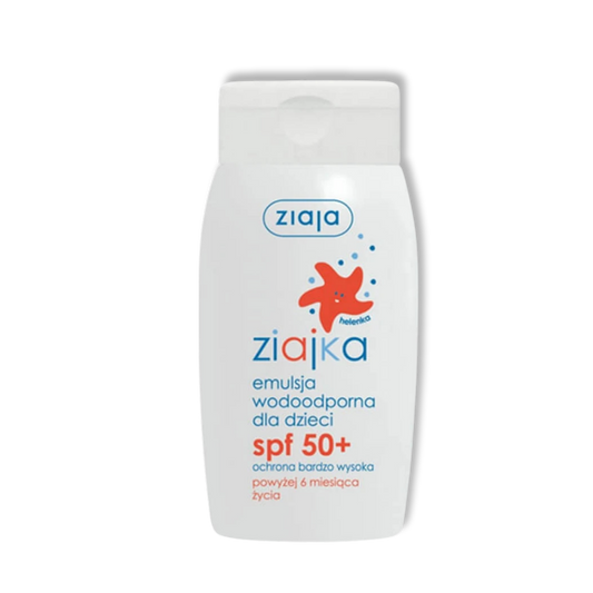 Ziaja Ziajka Waterbestendige Zonnebrandemulsie voor Kinderen SPF50+ Zeer Hoge Bescherming Vanaf 6 Maanden 125ml