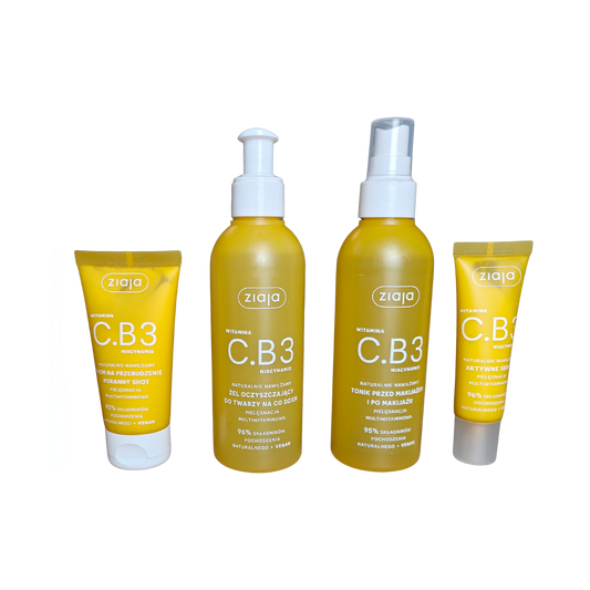 ✨ Ziaja Vitamine C.B3 Niacinamide Complete Gezichtsroutine Set
